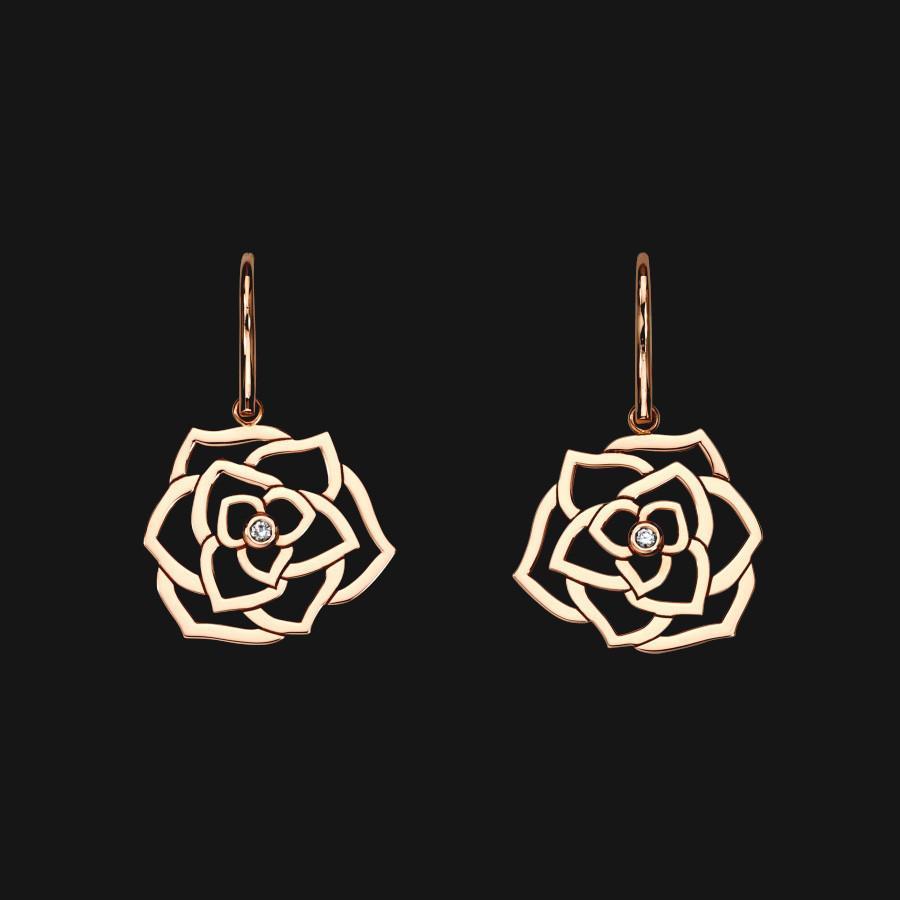 Boucles d'oreilles Bloom en fil de fer 14 carats