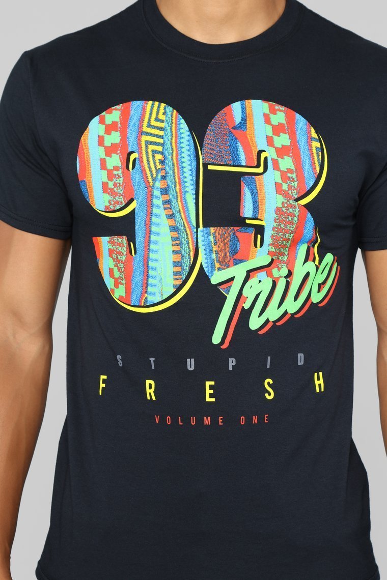 93 Mixtape Short Sleeve Tee - Black - jameswhite001