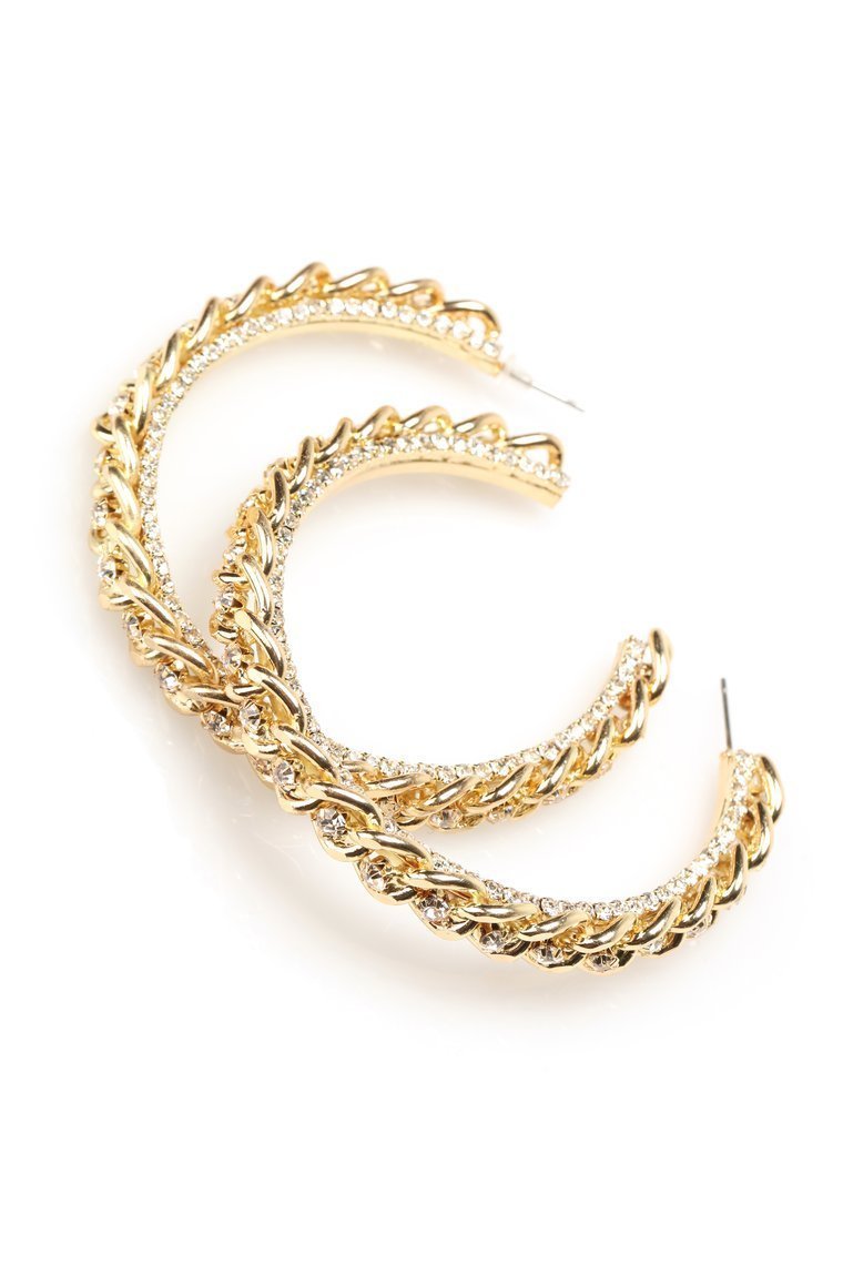 A Chain Woman Earrings - Gold - jameswhite001