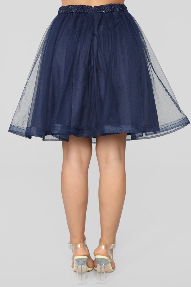 A Living Dream Lace Embroidered Set - Navy - jameswhite001