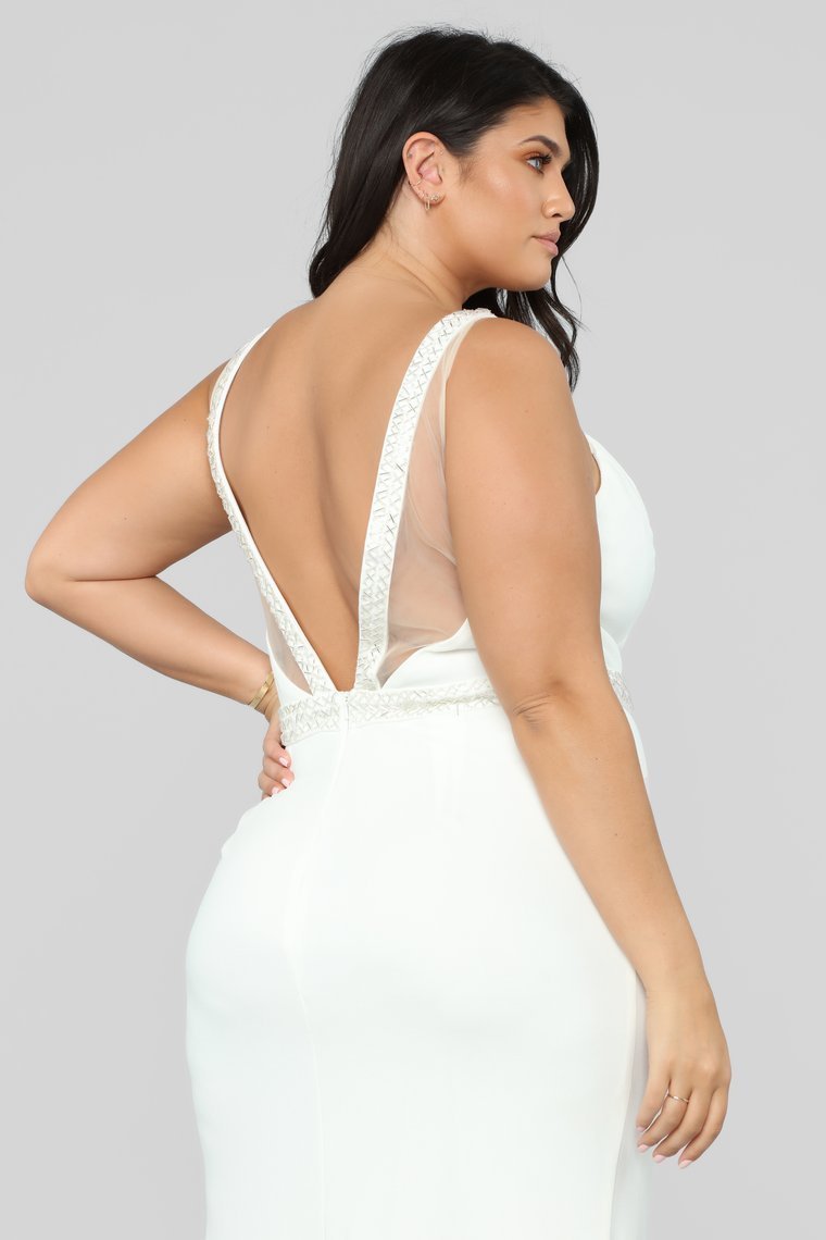 A Magical Feeling Mermaid Gown - White - jameswhite001