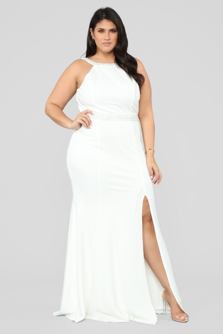 A Magical Feeling Mermaid Gown - White - jameswhite001