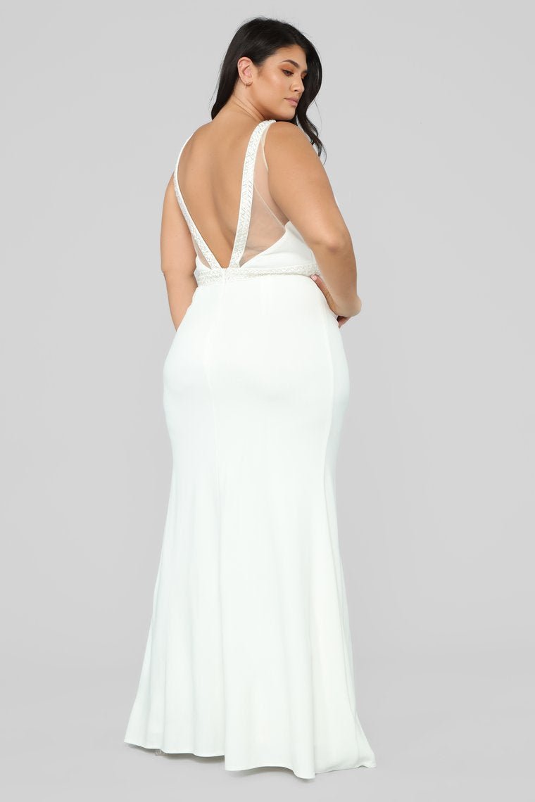 A Magical Feeling Mermaid Gown - White - jameswhite001