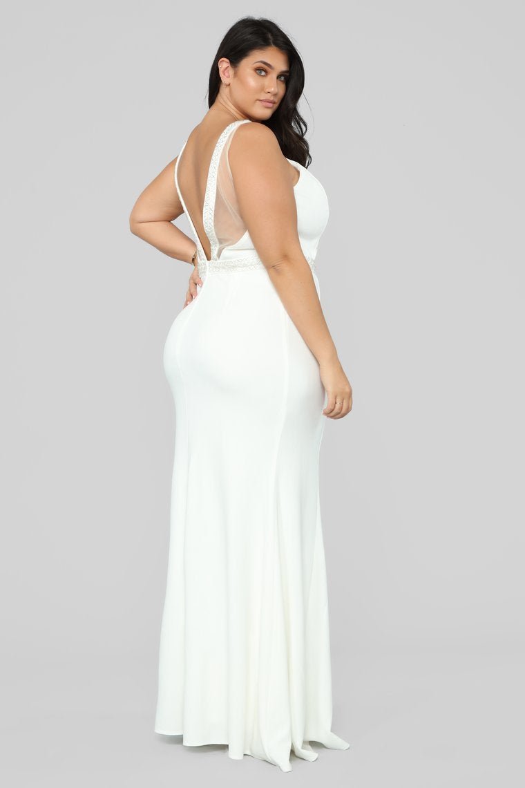 A Magical Feeling Mermaid Gown - White - jameswhite001