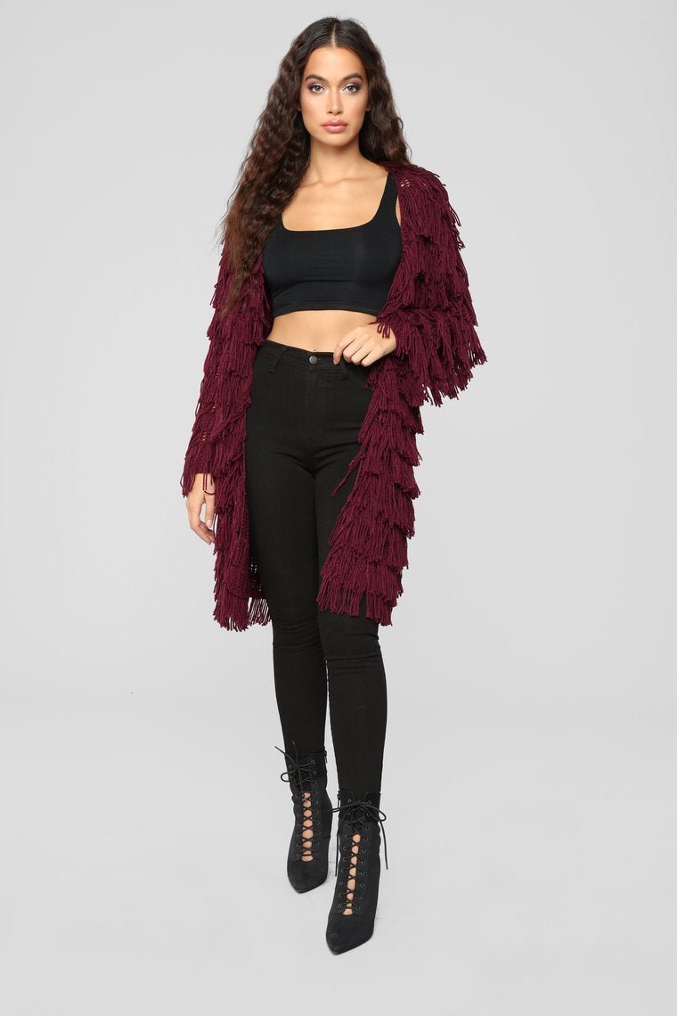 Abbot Kinney Cardigan II - Burgundy - jameswhite001