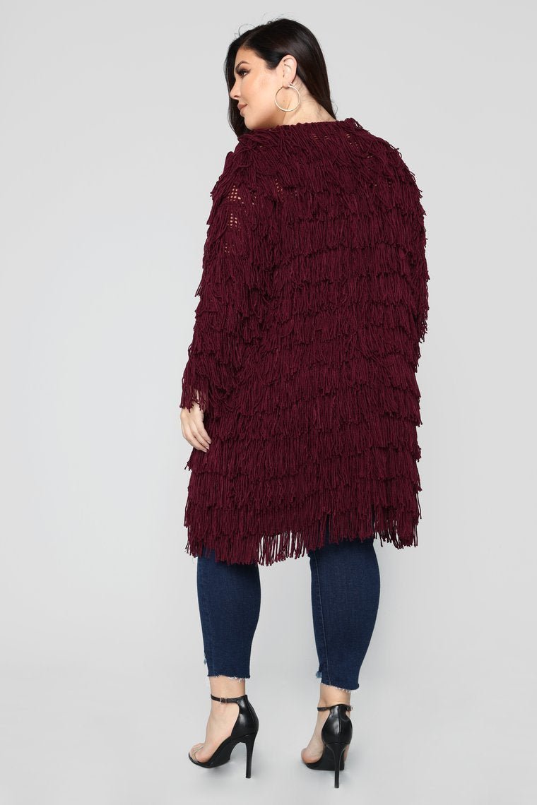 Abbot Kinney Cardigan II - Burgundy - jameswhite001