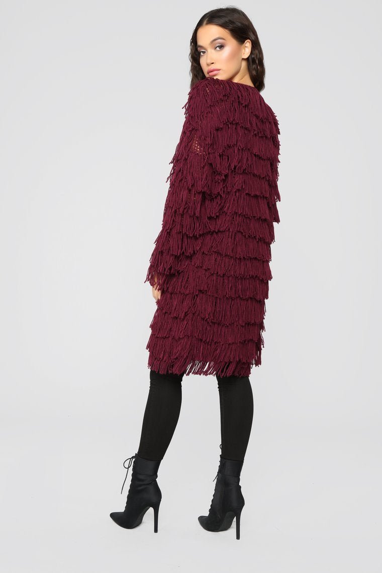 Abbot Kinney Cardigan II - Burgundy - jameswhite001