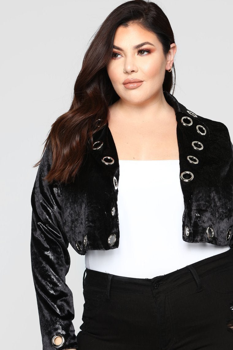 After Dark Grommet Jacket - Black - jameswhite001