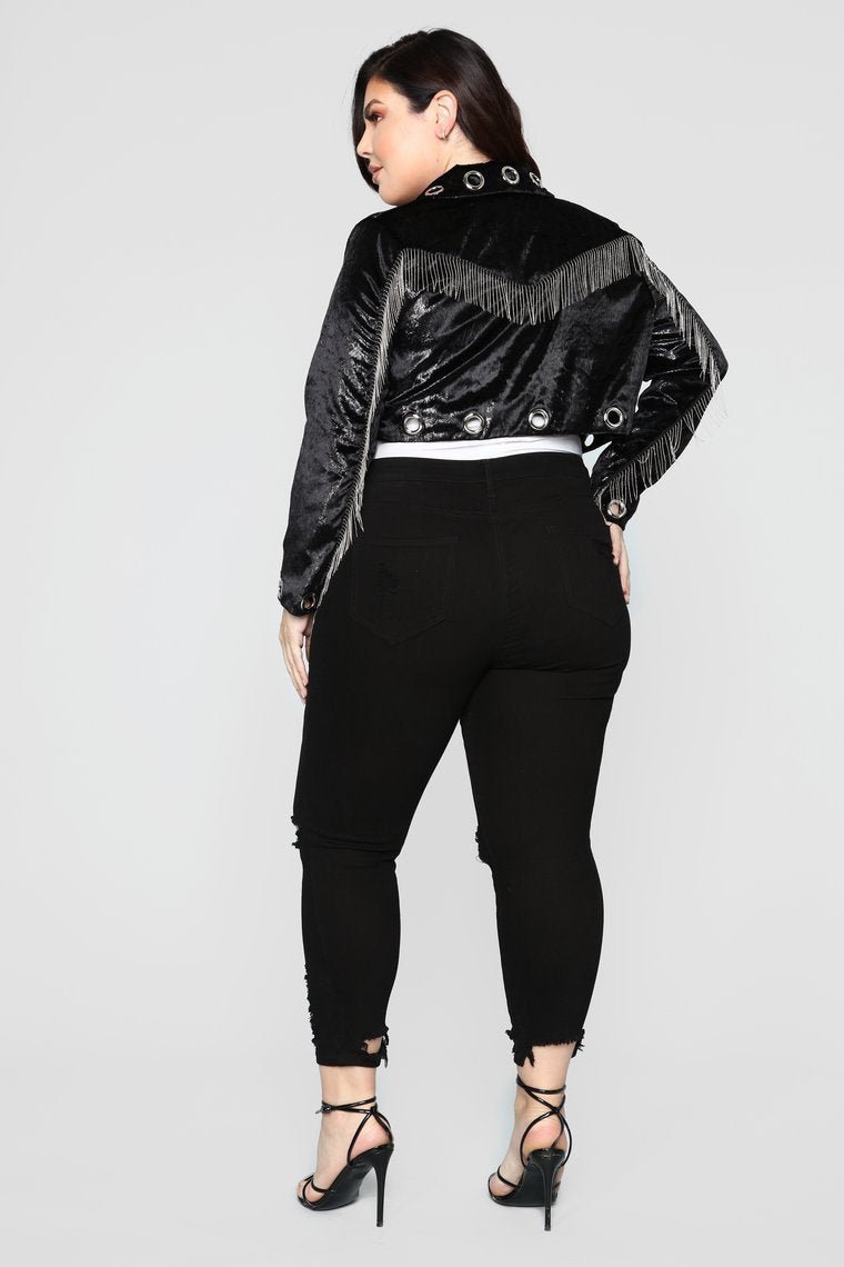 After Dark Grommet Jacket - Black - jameswhite001
