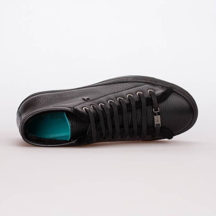 ALEXIS – LEATHER & FUR BLACK - jameswhite001