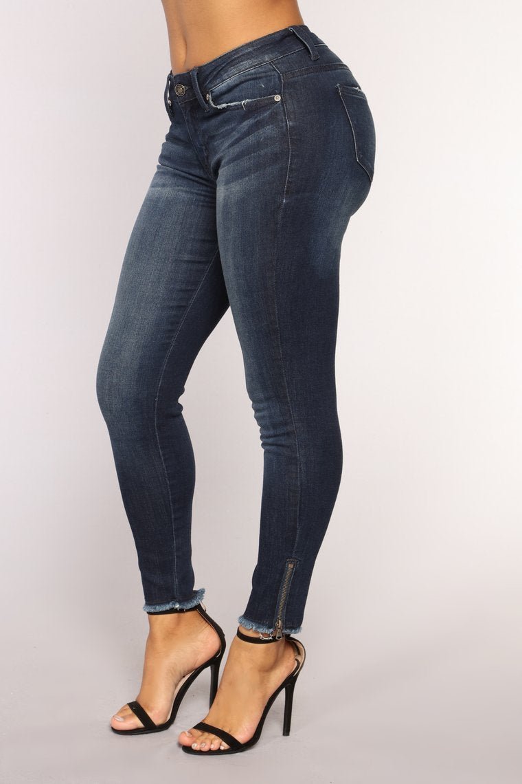 All That Talk Ankle Jeans - Dark Denim - jameswhite001