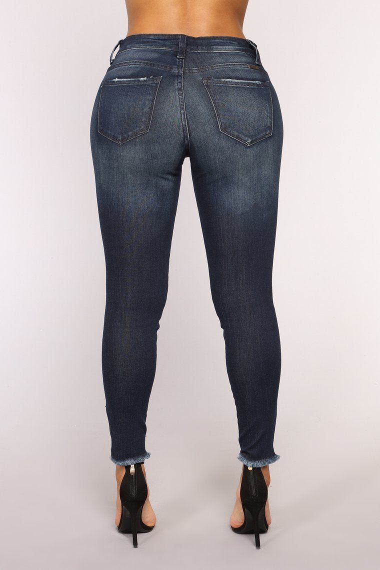 All That Talk Ankle Jeans - Dark Denim - jameswhite001