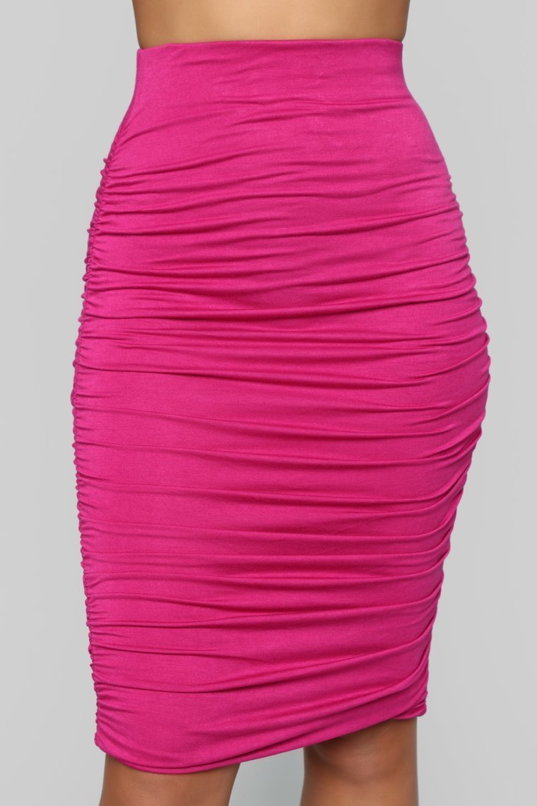 Almost In Love Skirt Set - Magenta - jameswhite001