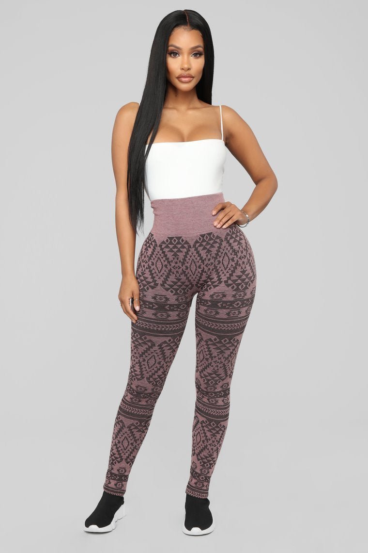 Already Printed Leggings - Pink - jameswhite001
