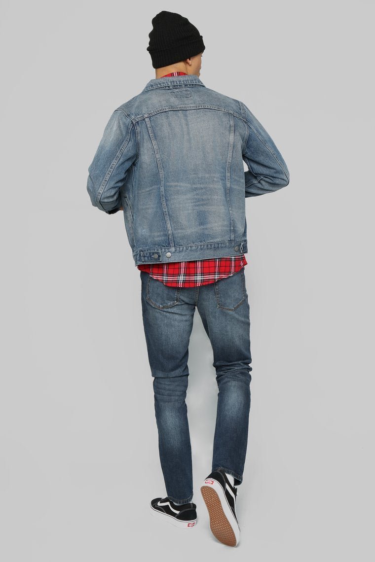 Atrox Denim Jacket - Dark Wash - jameswhite001