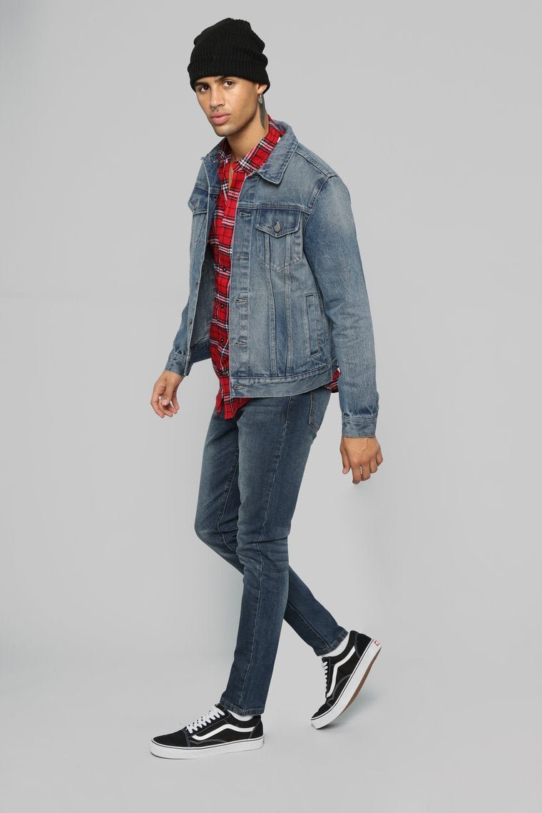 Atrox Denim Jacket - Dark Wash - jameswhite001