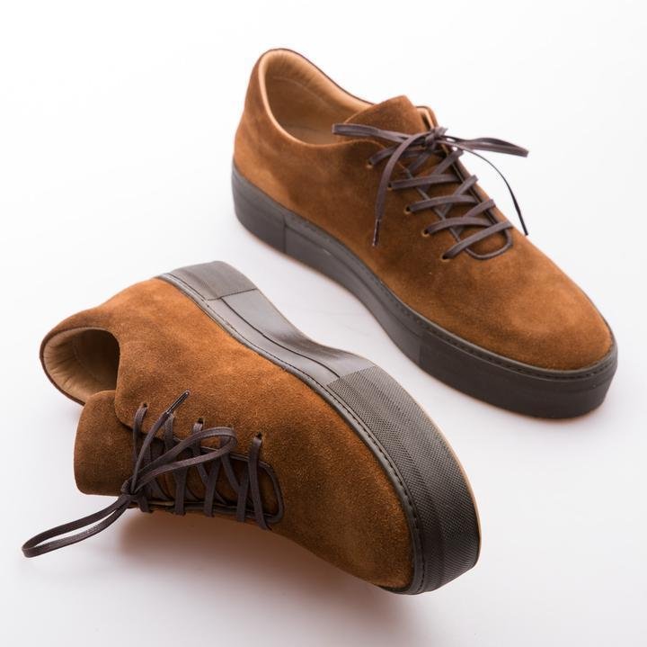 BEN - TOBACCO - WAXY SUEDE - jameswhite001