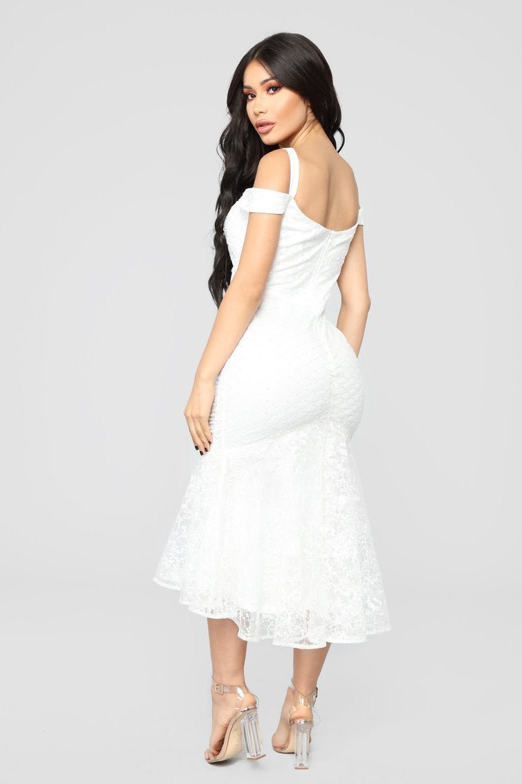 Best Love Story Lace Dress - White - jameswhite001