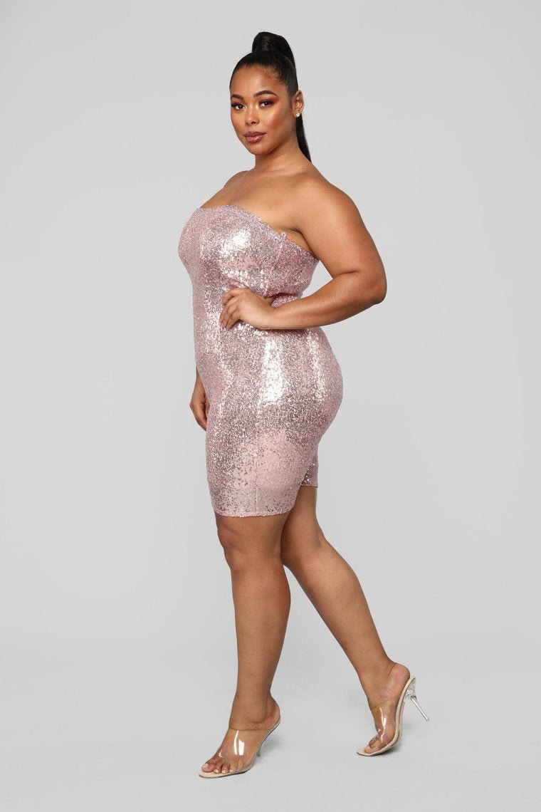 Birthday Bash Sequin Romper - Pink - jameswhite001