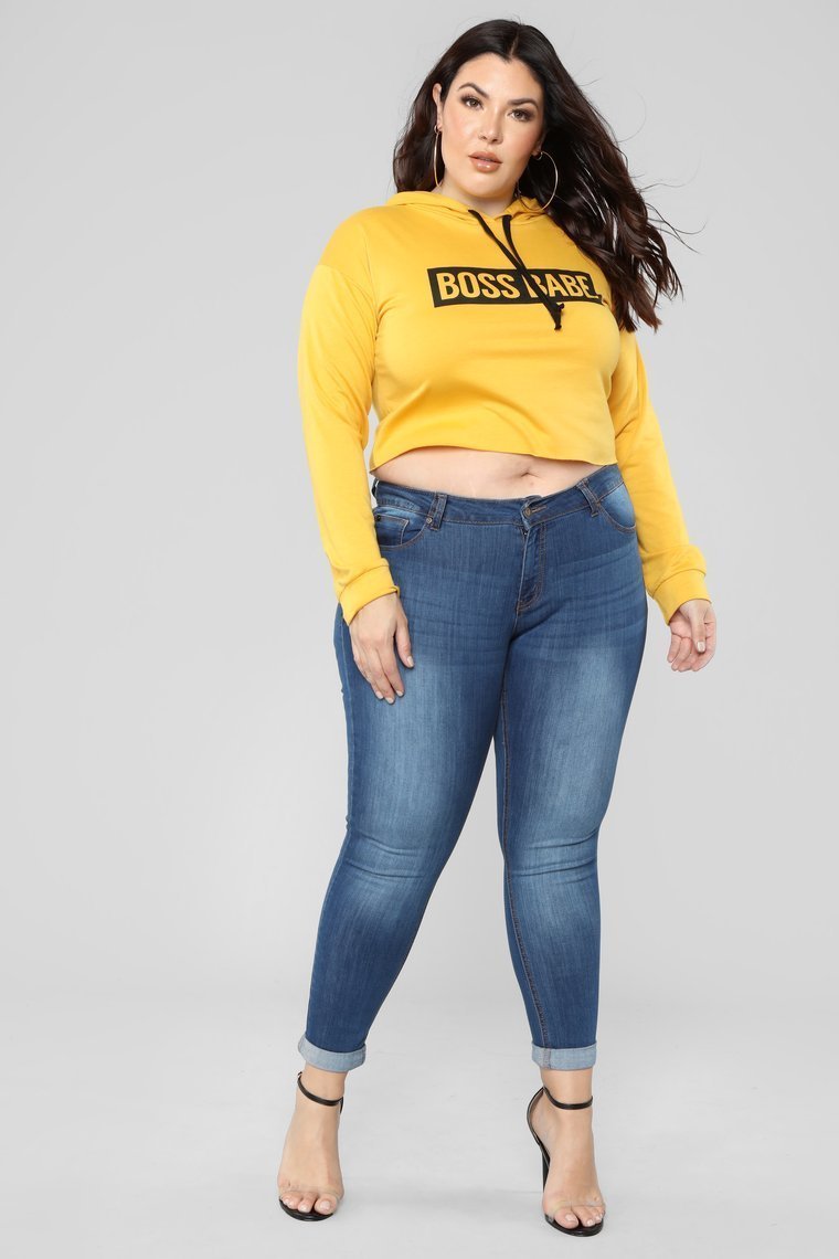 Boss Babe Hoodie - Mustard - jameswhite001