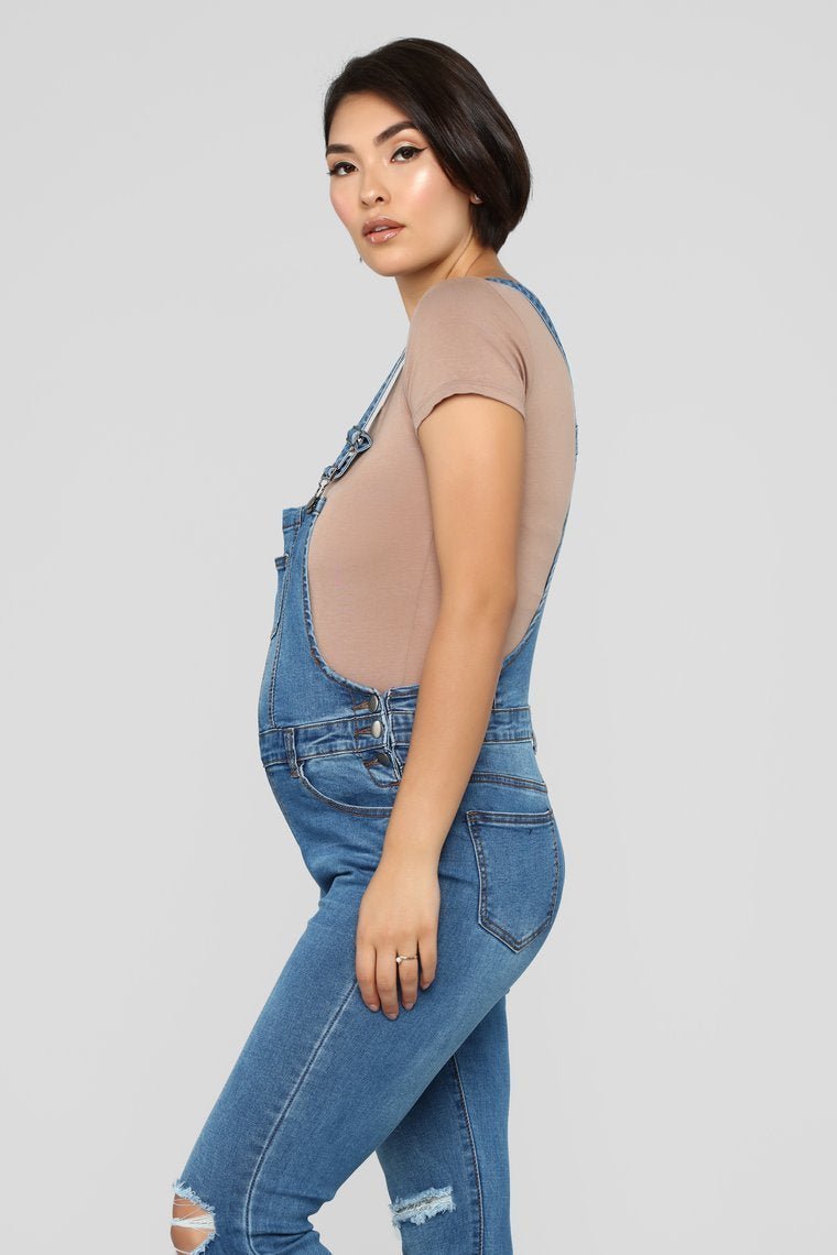 Browyn Overalls - Medium Blue Wash - jameswhite001