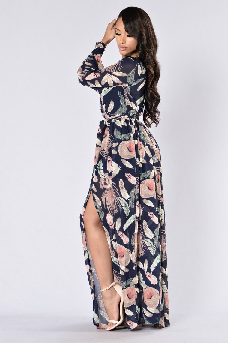 Brunch Date Dress - Navy - jameswhite001