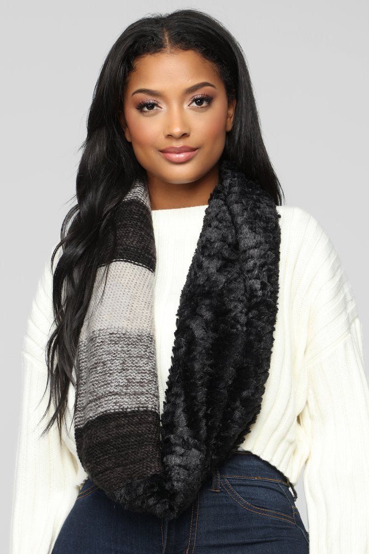 Bundle Up Scarf - Black - jameswhite001