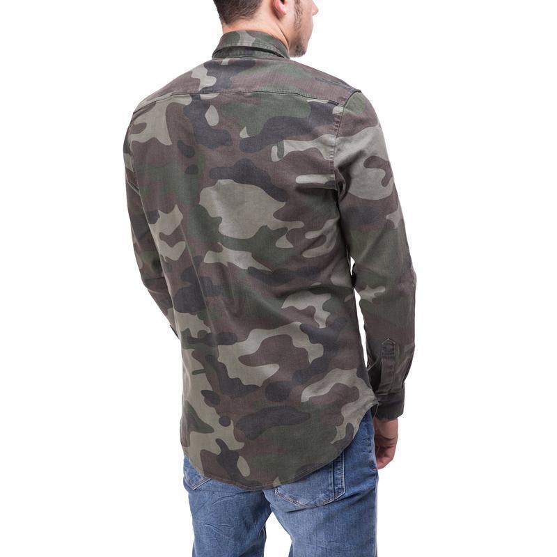 CARGO DENIM SHIRT CAMOUFLAGE 3672 - jameswhite001