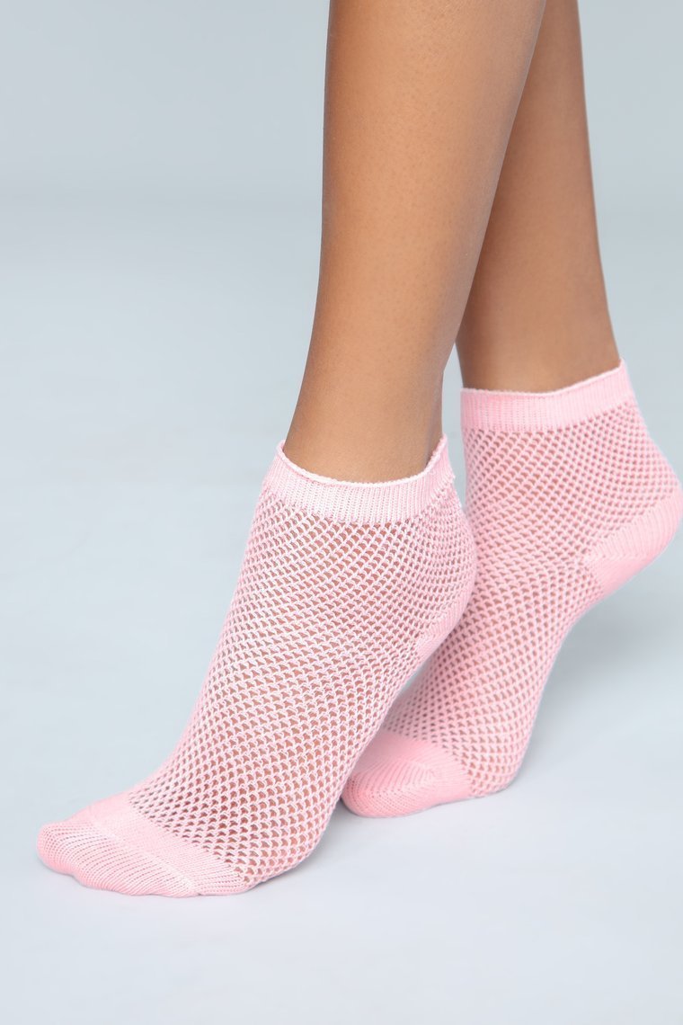 Catch Them All Fishnet Socks - Pink - jameswhite001