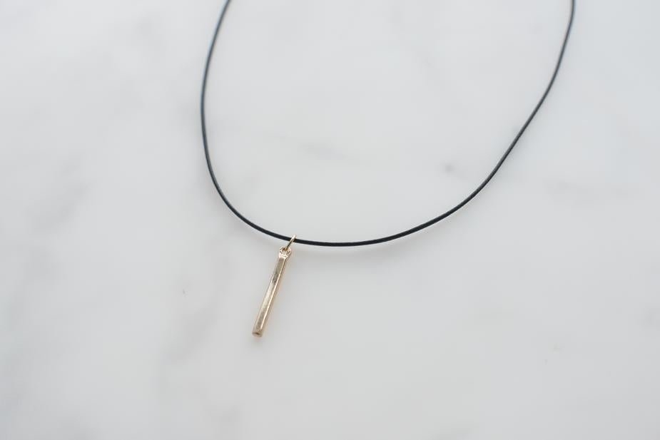 Choker with Gold Pendant - jameswhite001