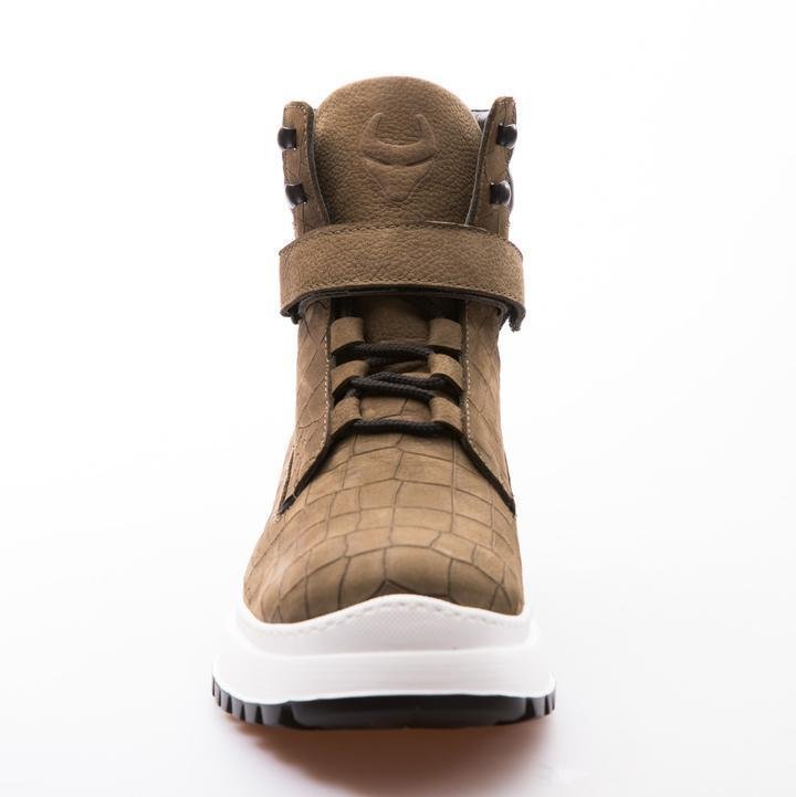 COSMO - KHAKI - CALF EMBOSSED NUBUCK - jameswhite001