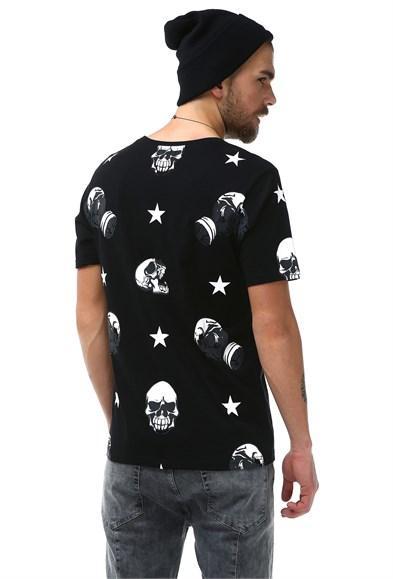 Erkek Kuru Kafa Baskılı T-Shirt - jameswhite001