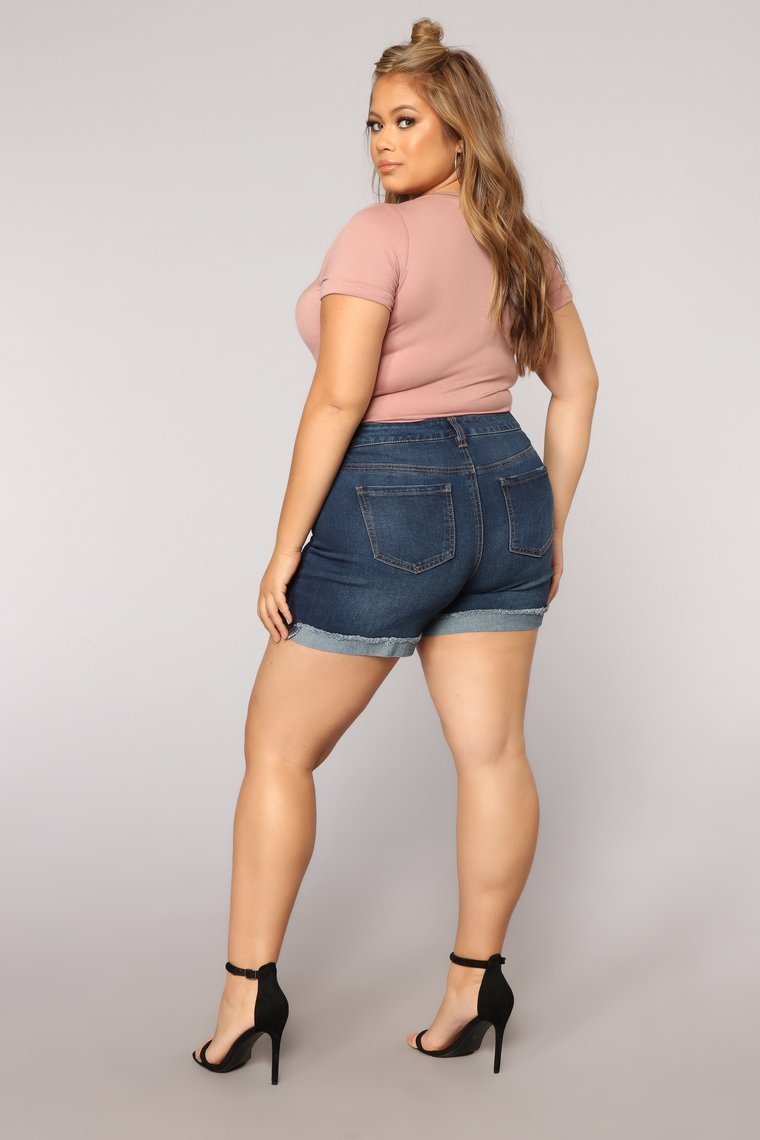 Favorite Tee Bodysuit - Pale Mauve - jameswhite001