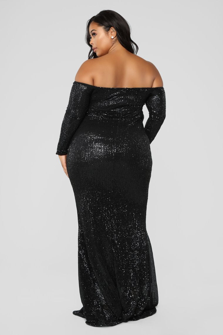 Got Class Sequin Dress - Black - jameswhite001