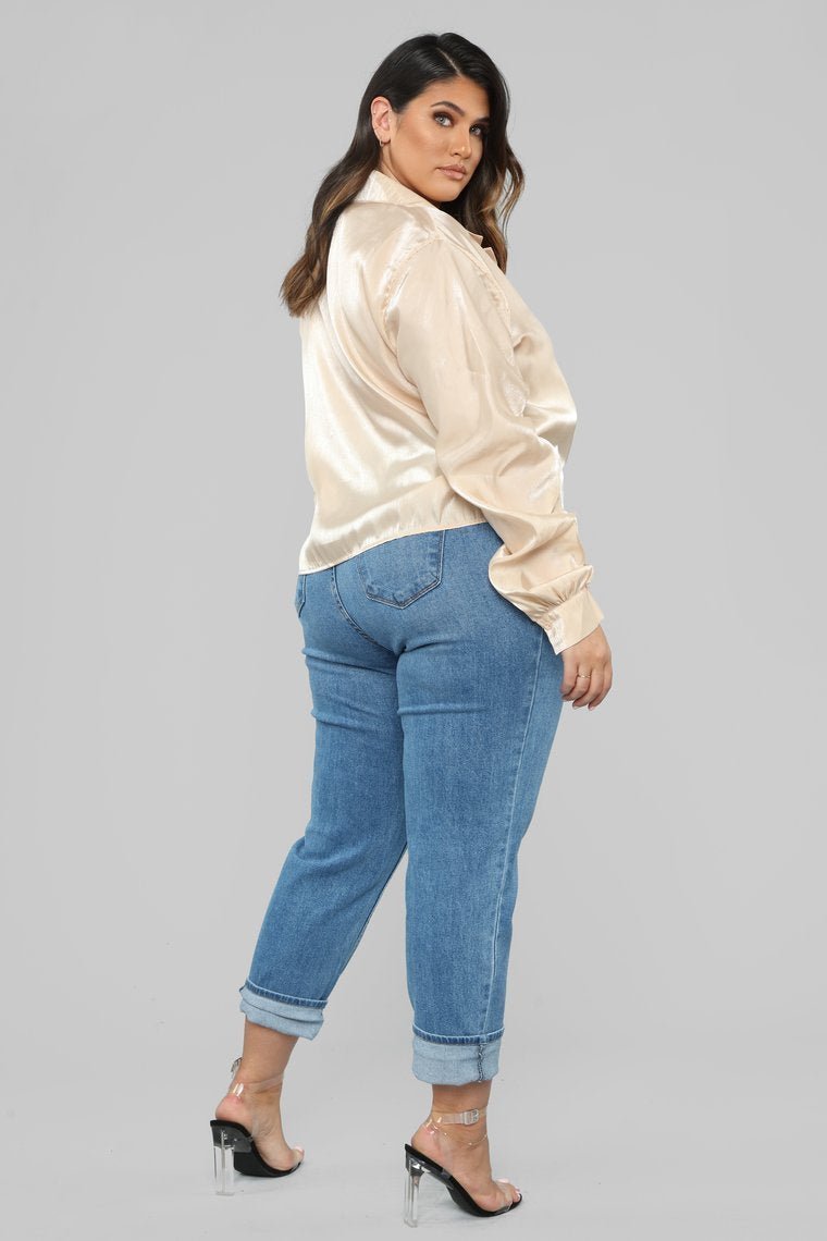 Hollywood Blouse - Nude - jameswhite001