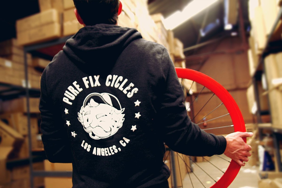 Sweat à capuche zippé Pure Fix des années 40