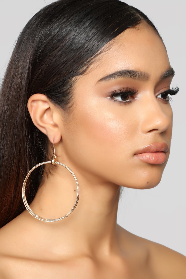 Hoop Hoop Hooray Earrings - Gold - jameswhite001