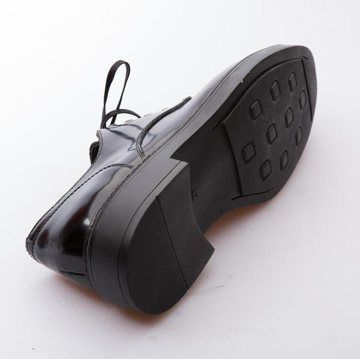 JOSHUA - BLACK - CALF LACK LEATHER - jameswhite001