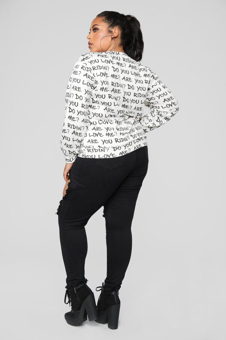 Keke Sweatshirt - Ivory Combo - jameswhite001