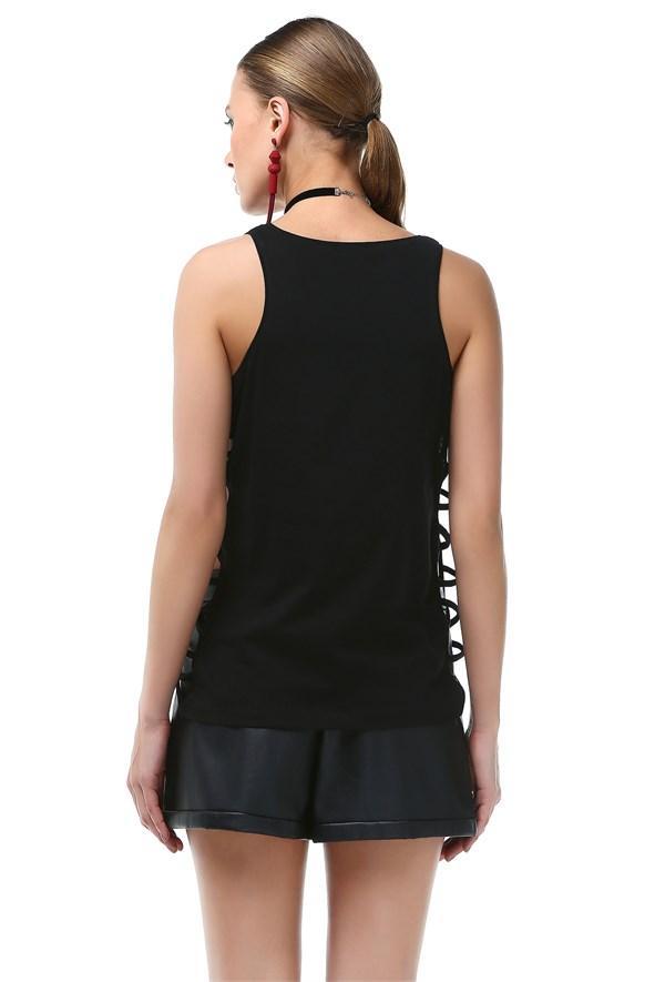 Kuru Kafa Baskılı Detaylı Kadın Atlet - jameswhite001