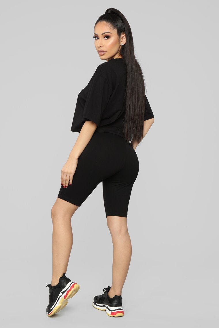 Lip Gloss Poppin' Top - Black - jameswhite001