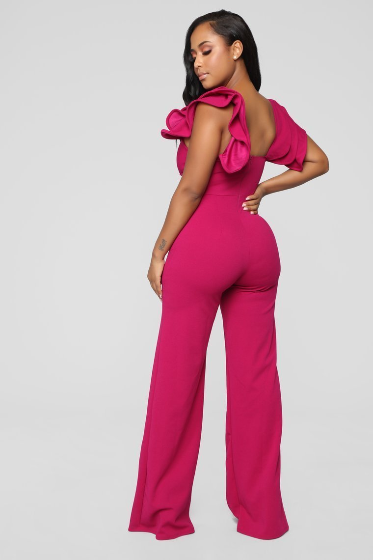 Magnify Me Jumpsuit - Magenta - jameswhite001