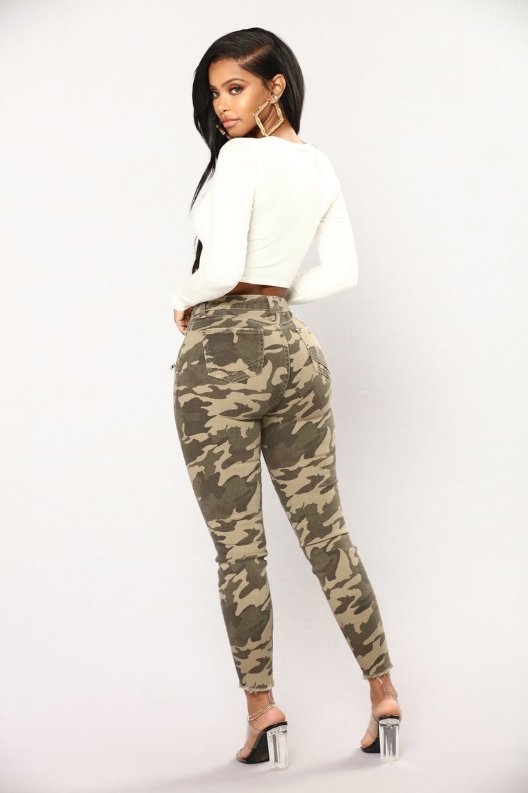 Major Camo Ankle Jeans - Camo - jameswhite001