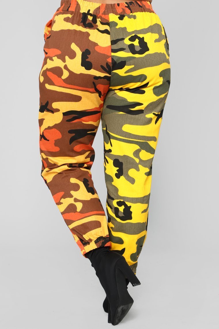 Masira Cargo Joggers - Orange/Olive - jameswhite001