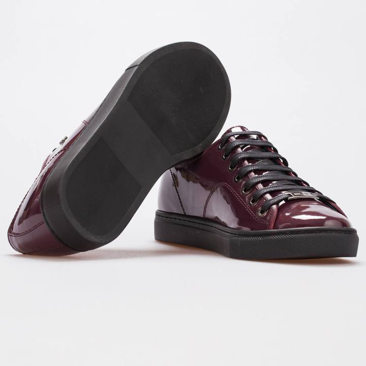 MAYA – PATENT LEATHER BORDEAUX - jameswhite001