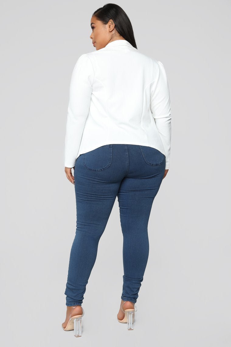 Meet And Greet Blazer - Ivory - jameswhite001