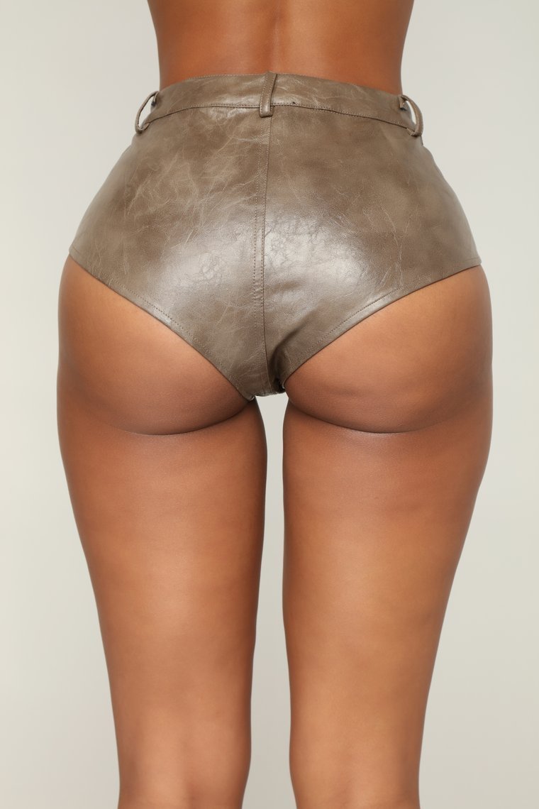Myah Mini Shorts - Olive - jameswhite001