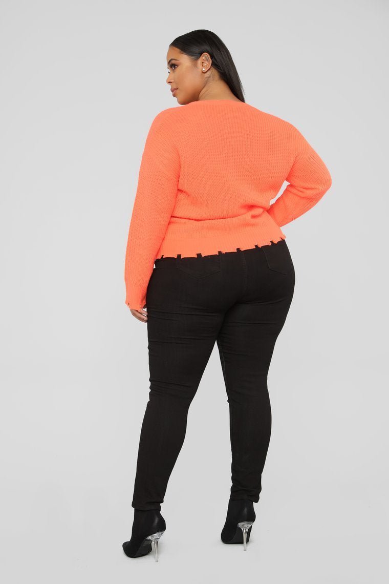 Need Attention Sweater - Neon Orange - jameswhite001