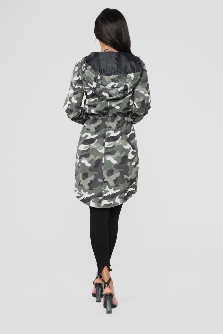 Not A Snitch Utility Jacket - Olive Camo - jameswhite001