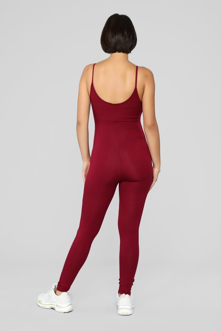 Nova Season Jumpsuit - Burgundy - jameswhite001